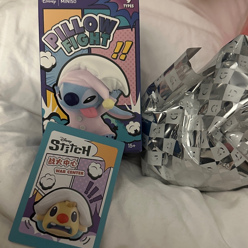 Miniso Disney Stitch Pillow Fight Confirmed War Center Blind Box Figure